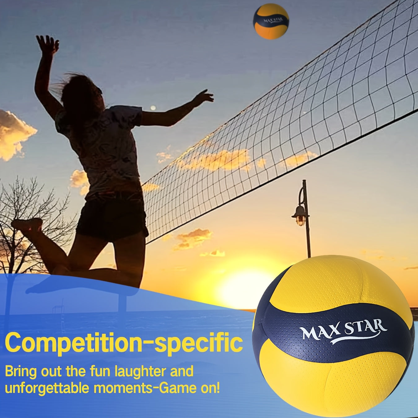 Super Fiber Volleyball for Adult Indoor Outdoor Ball